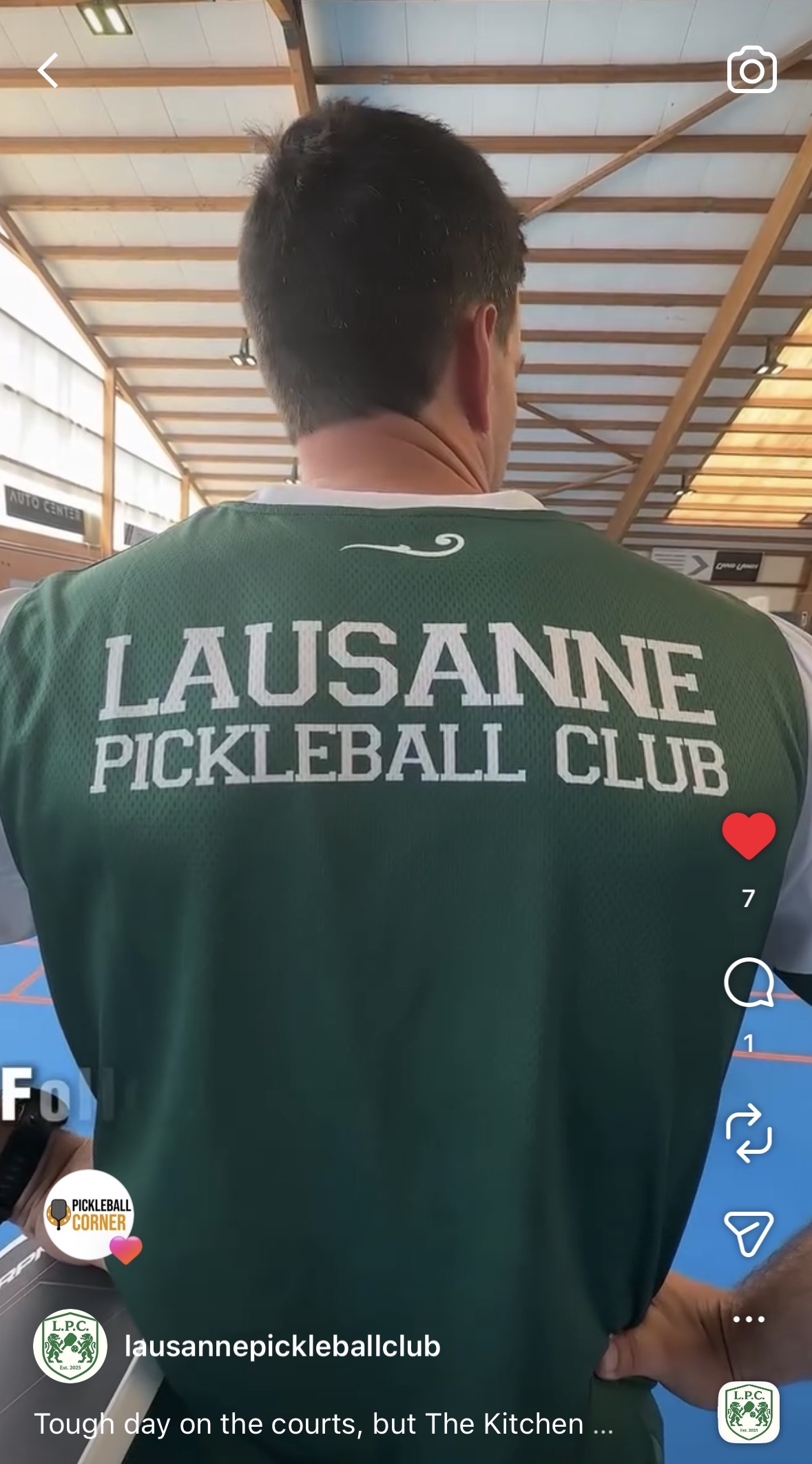 Pickleball session at the club